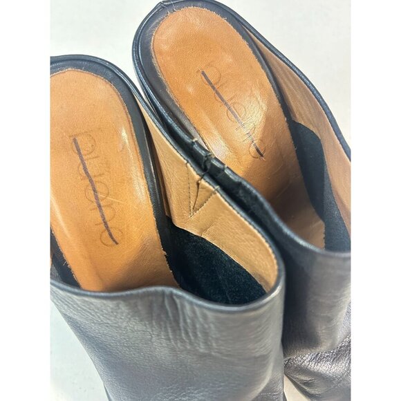 BUENO JEALOUS MULE SHOES Buttery Black Leather size 38 US 7 - Picture 7 of 7